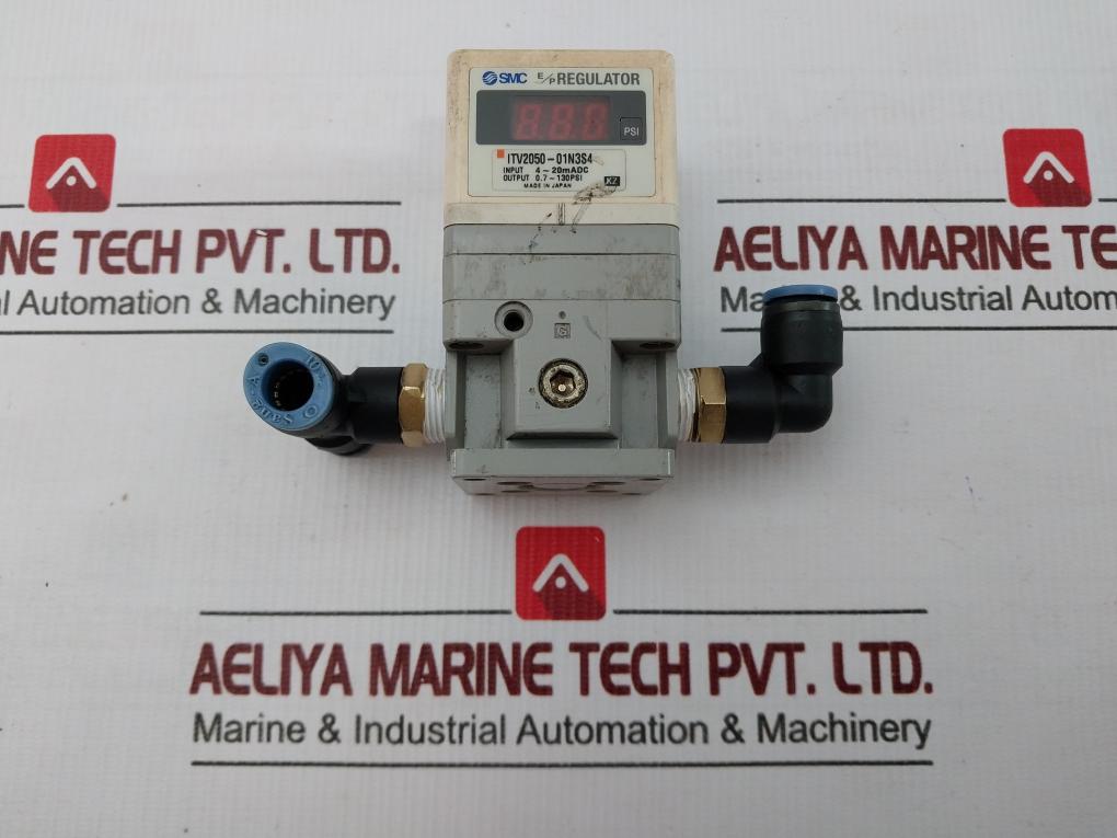 Smc Electro-pneumatic Pressure Regulator Output 0.7-130Psi Itv2050-01N3S4