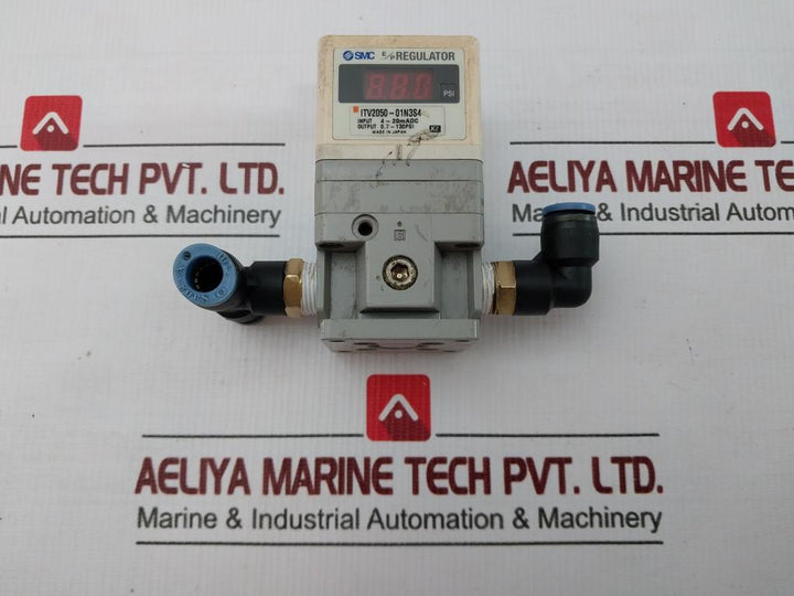 Smc Electro-pneumatic Pressure Regulator Output 0.7-130Psi Itv2050-01N3S4
