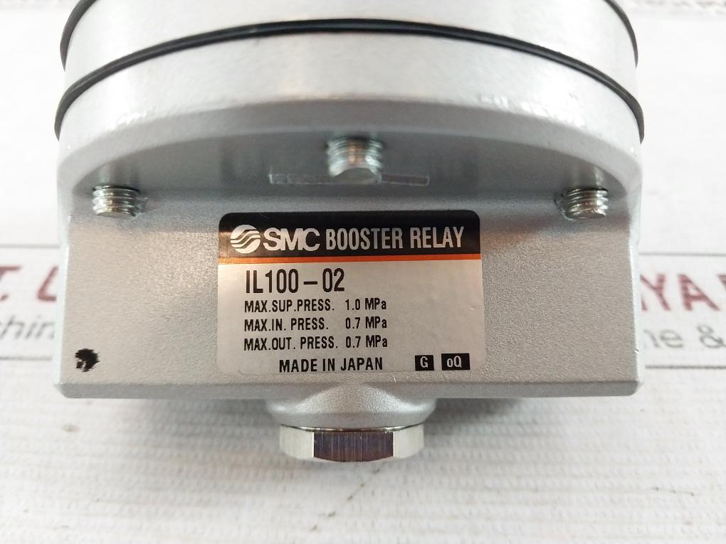 Smc Il100-02 Speed Increase Relay 1/4 Inch Max Supply Pressure 1.0 Mpa
