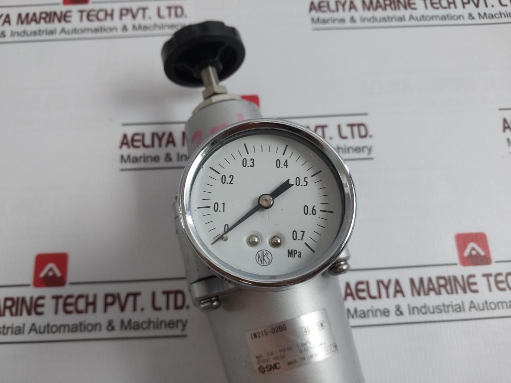 Smc Iw215-02Bg Filter Regulator 4B1-5W 0.02-0.5Mpa 0-0.7 Mpa