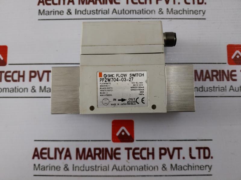 Smc Pf2w704-03-27 Flow Switch For Water 12-24vdc