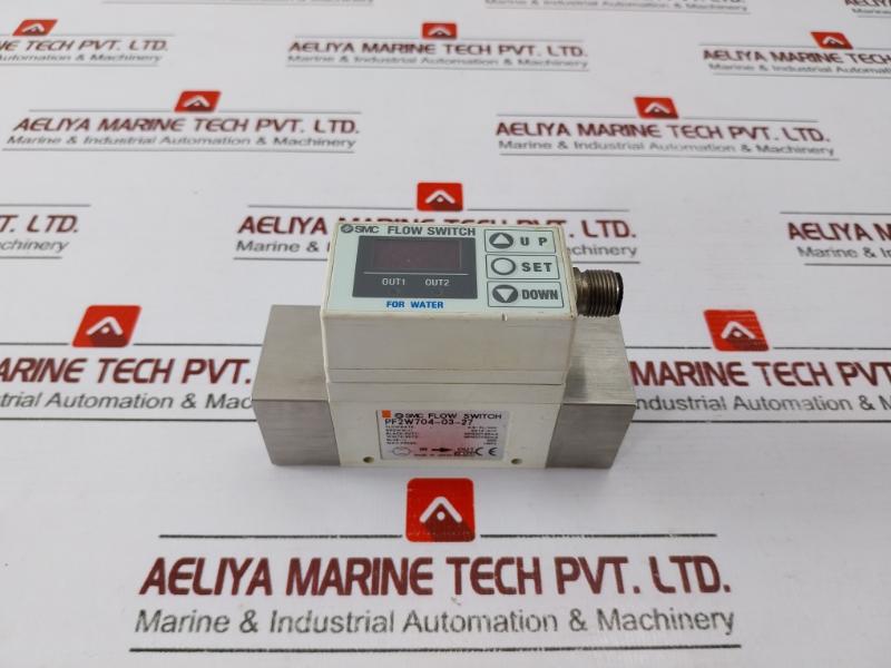 Smc Pf2w704-03-27 Flow Switch For Water 12-24vdc