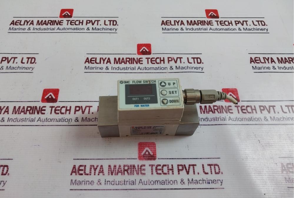 Smc Pf2w704-03-27 Flow Switch For Water Dc12/24v, Npn 30v 80ma
