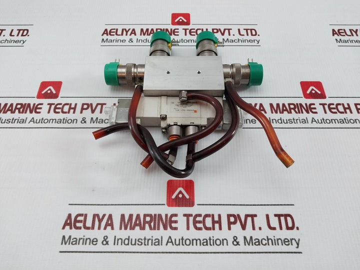 Smc Ported Pneumatic Solenoid Valve 24Vdc Sy5320-5Lz-n7T-f2