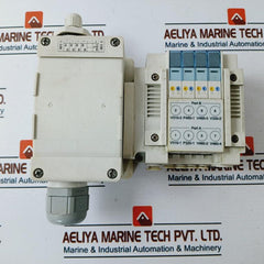 SMC SS5Y31-01V160 Manifold With 1M-5594-684100-102 Pneumatic Solenoid Valve