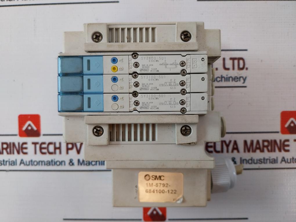 Smc Ss5Y31-01W183/ Sy3A00-5U1 Pneumatic Solenoid Valve 1M-5792 684100-122