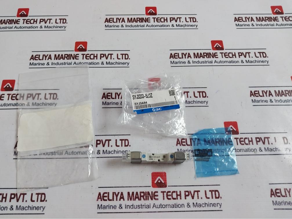 SMC SY3340-5LOZ Double Solenoid Valve 5-Port 3-Position, 24VDC Coil, 0.2-0.7MPa