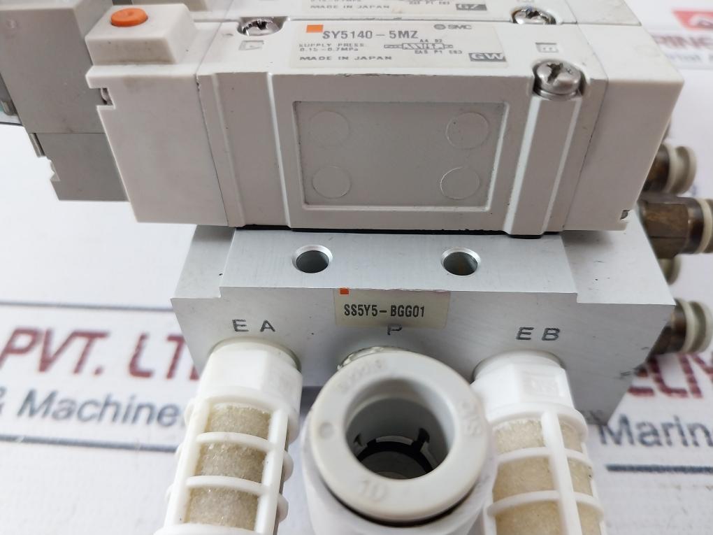 Smc Sy5000 Solenoid Valve 24Vdc Sy5140-5Mz Ss5Y5-bgg01 0.15~0.7Mpa