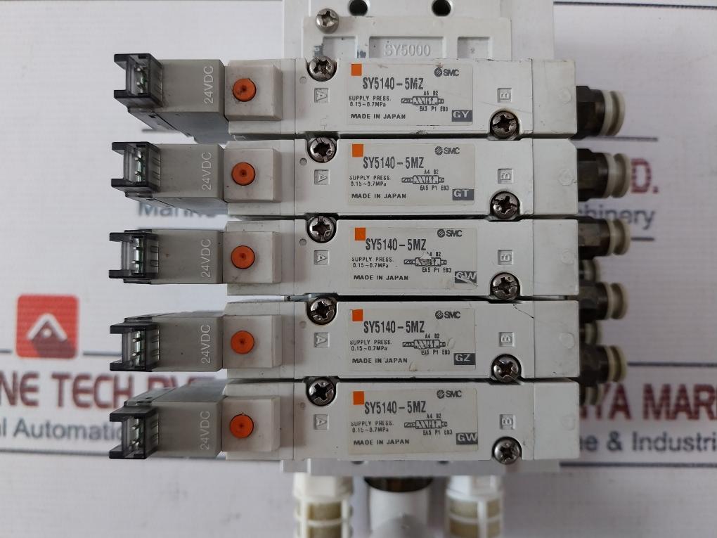 Smc Sy5000 Solenoid Valve 24Vdc Sy5140-5Mz Ss5Y5-bgg01 0.15~0.7Mpa