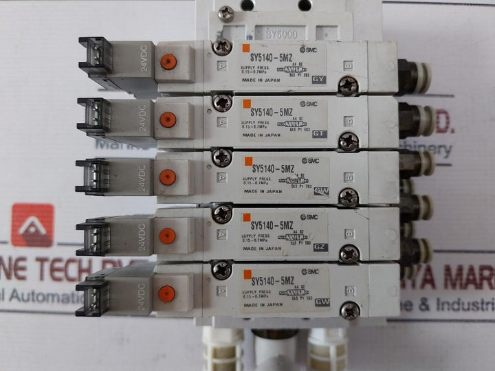 Smc Sy5000 Solenoid Valve 24Vdc Sy5140-5Mz Ss5Y5-bgg01 0.15~0.7Mpa