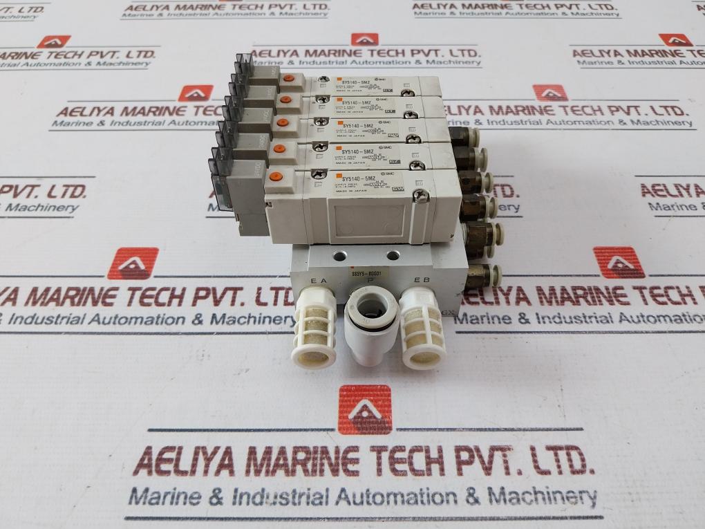 Smc Sy5000 Solenoid Valve 24Vdc Sy5140-5Mz Ss5Y5-bgg01 0.15~0.7Mpa