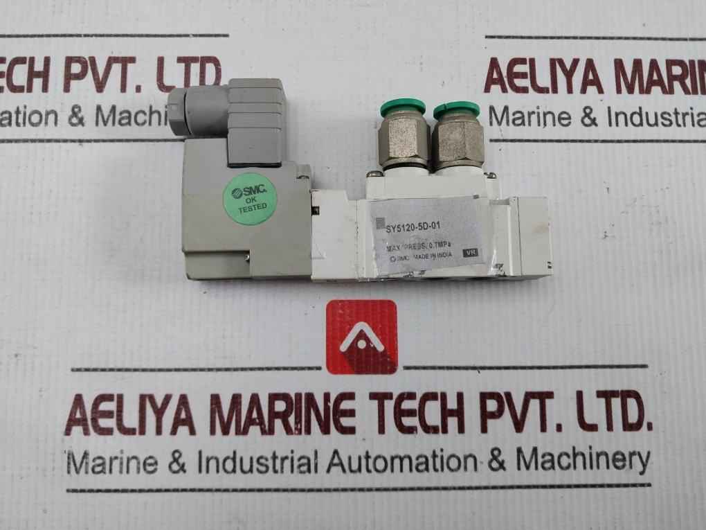 Smc Sy5120-5D-01 Solenoid Valve Max Pressure 0.7 Mpa
