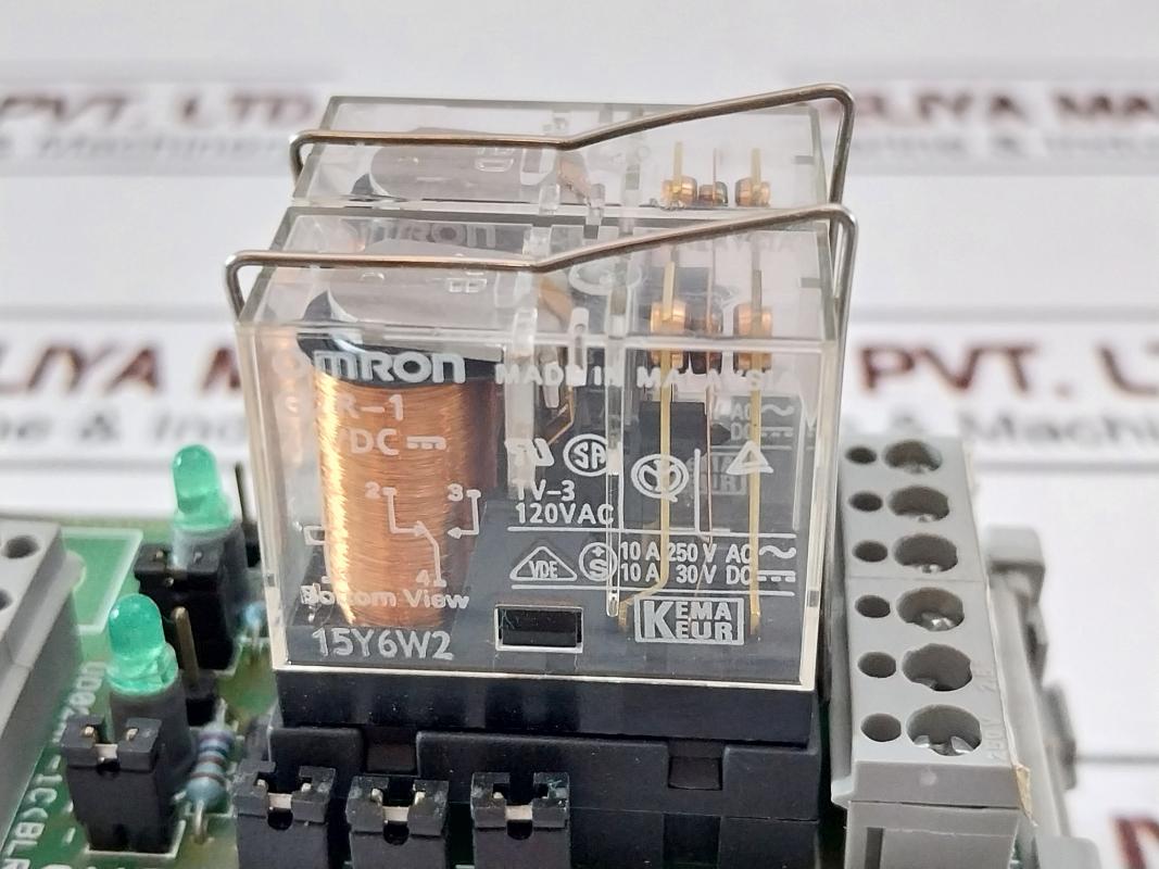 Smc Ud02Wf-1C (Blr) Relay Module G2R-1 24Vdc 120Vac 10A 250Vac 30Vdc