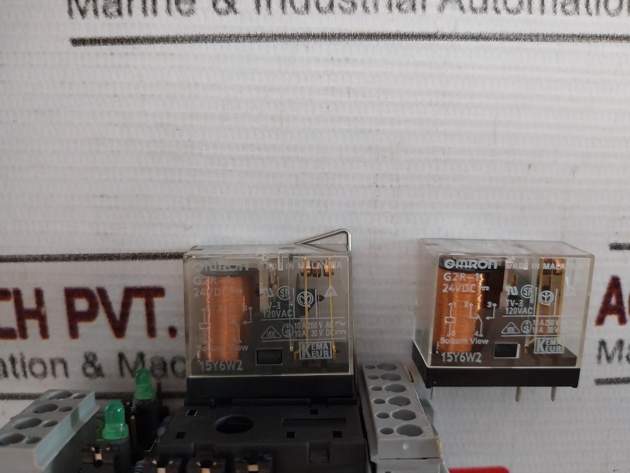 Smc Ud02Wf-1C (Blr) Relay Module G2R-1 24Vdc 120Vac 10A 250Vac 30Vdc