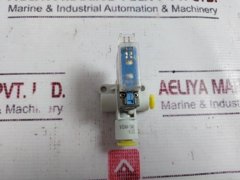 Smc V124A-5M0-x312 Solenoid Valve, 24Vdc