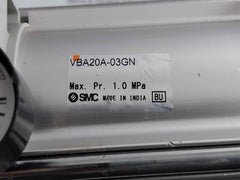 Smc Vbat10S1 Air Tank With Booster Regulator 2.0Mpa Sus316 Vba20A-03Gn 4J1-73
