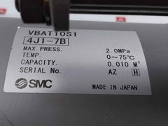 Smc Vbat10S1 Air Tank With Booster Regulator 2.0Mpa Sus316 Vba20A-03Gn 4J1-73