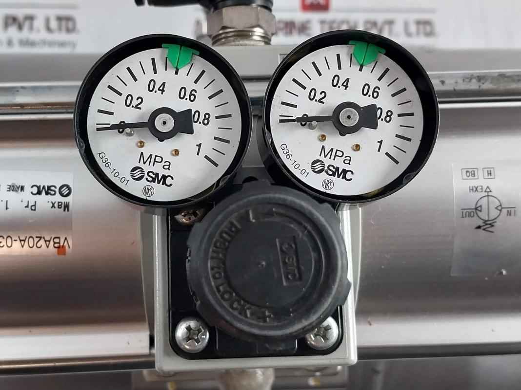 Smc Vbat10S1 Air Tank With Booster Regulator 2.0Mpa Sus316 Vba20A-03Gn 4J1-73