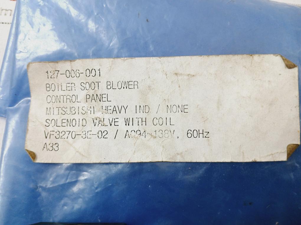 Smc Vf3270-3E-02 Solenoid Valve With Coil 127-006-001