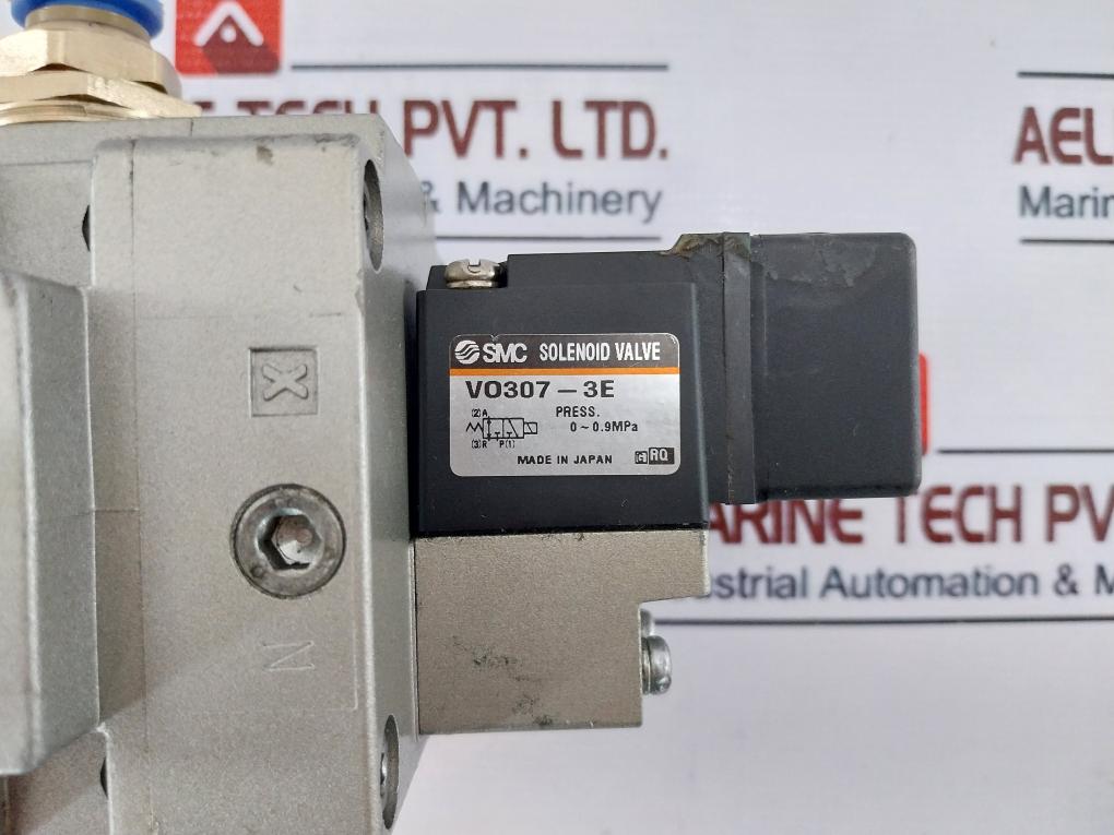 Smc Vg342-3E-06Na, 3 Port Solenoid Valve 110Vac 50/60Hz