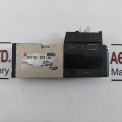 Smc Vk3120-5Dz-01 Solenoid Valve 24V Dc Rq Mm772 0-0.7Mpa