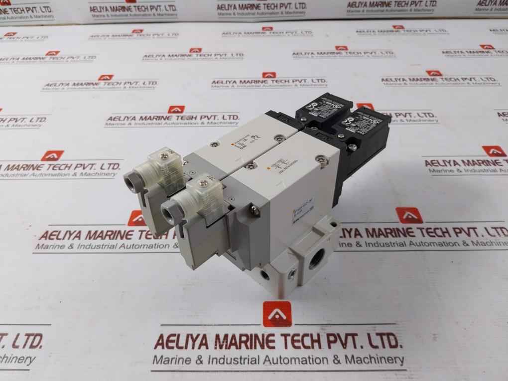 Smc Vp744R-5Dz1-04F-m-x538 3/2-way Solenoid Valve With Limit Switch 24Vdc 0.45W