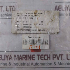Smc Vp744R-5Dz1-04F-m-x538 3/2-way Solenoid Valve With Limit Switch 24Vdc 0.45W