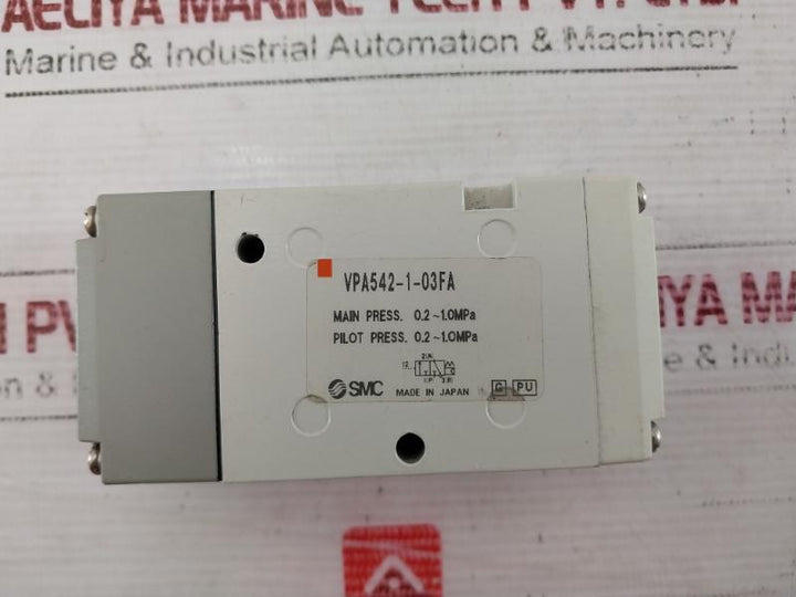 Smc Vpa542-1-03Fa Pneumatic Solenoid Valve Vpa01Aa09