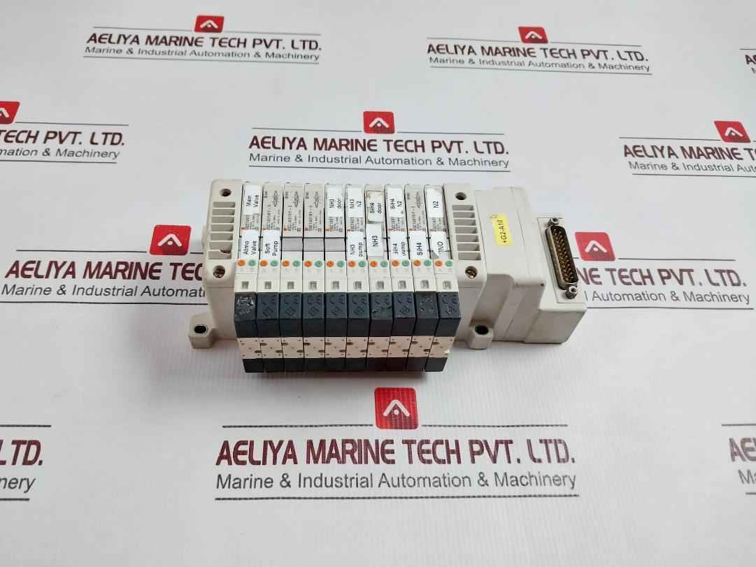 Smc Vqc1-lok005 Valve Terminal With 10 Solenoid Valve 0.15-0.7mpa Dc24v 0.5w