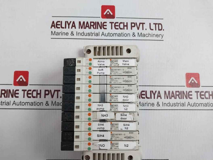 Smc Vqc1-lok005 Valve Terminal With 10 Solenoid Valve 0.15-0.7mpa Dc24v 0.5w