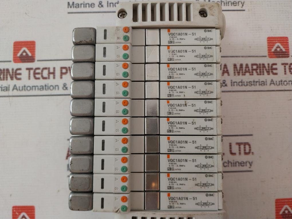 Smc Vqc1A01N-51 Solenoid Valve 24Vdc Vv5Qc1-lno096 0.15-0.7Mpa