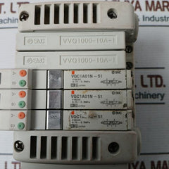 Smc Vqc1A01N-51 Valve Terminal With 3 Solenoid Valve Vvq1000-10A-1 Vqc1-lnp103