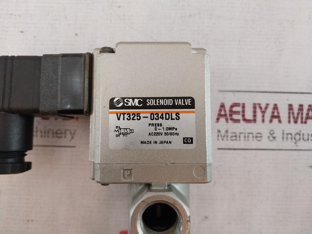 Smc Vt325-034Dls Solenoid Valve Ac220V 50/60Hz 220Vs