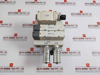 Smc Vv5Q51-03Btu-w-q Pneumatic Solenoid Valve Manifold