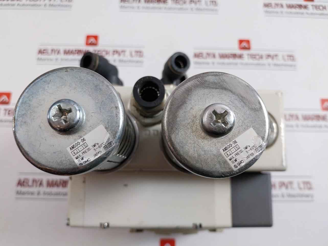 Smc Vv5Q51-03Btu-w-q Pneumatic Solenoid Valve Manifold