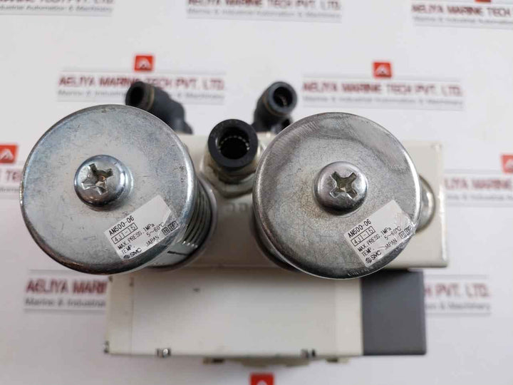 Smc Vv5Q51-03Btu-w-q Pneumatic Solenoid Valve Manifold