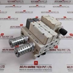 Smc Vv5Q51-03Btu-w-q Pneumatic Solenoid Valve Manifold