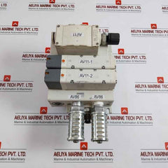 Smc Vv5Q51-03Btu-w-q Pneumatic Solenoid Valve Manifold