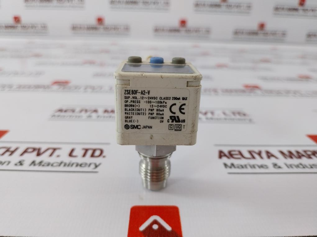 Smc Zse80f-a2-v Digital Pressure Switch 230 Ma Max