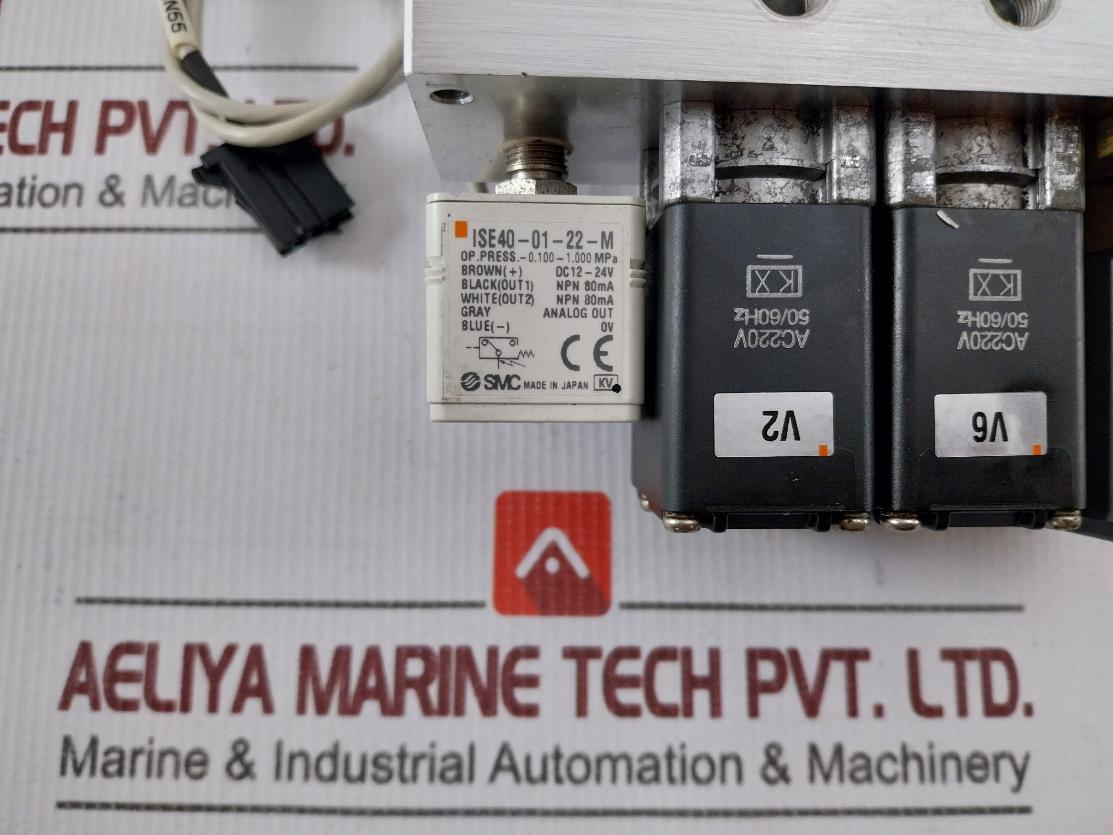 Smc Vca23A-4G-3-x6 Manifold Assembly Of Pneumatic Solenoid Valve Ac200V 50/60Hz