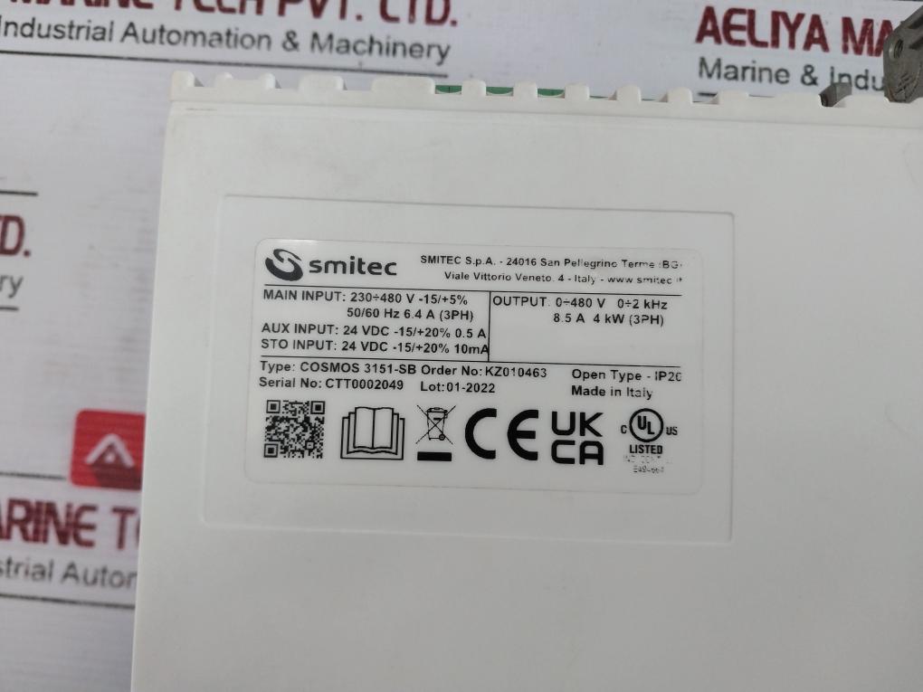 Smietc Cosmos 3151-sb Servo Drive 8.5A 4Kw 3Ph 130B0501 Kz010463