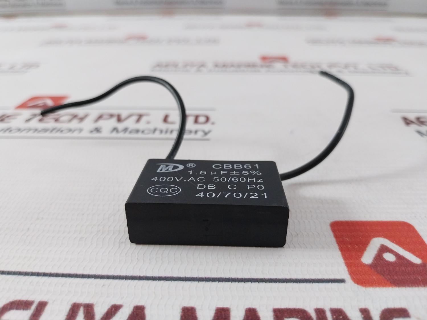 Smiler Cbb61 Motor Running Capacitor 400 Vac 50/60 Hz
