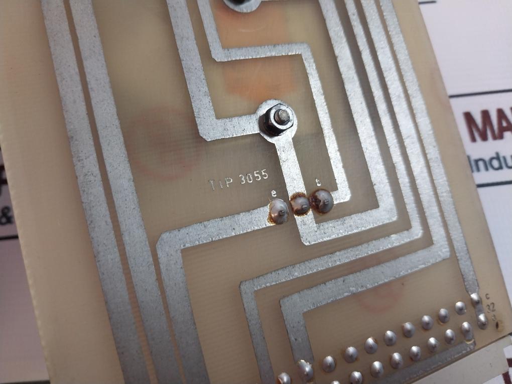SMK 374 TIP 3055 NPN Silicon Power Transistor Printed Circuit Board
