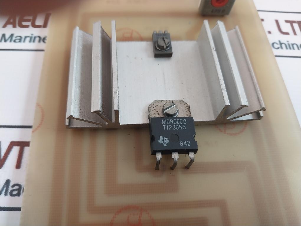 SMK 374 TIP 3055 NPN Silicon Power Transistor Printed Circuit Board