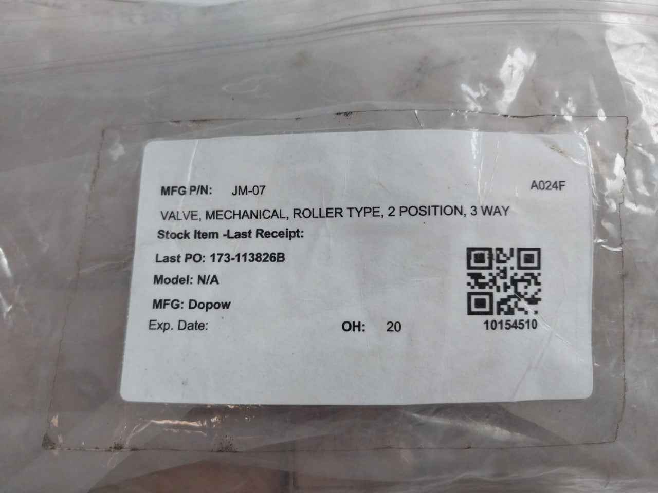 Sns Jm-07 Pneumatic Mechanical Valve For Roller Type 2 Position 3 Way