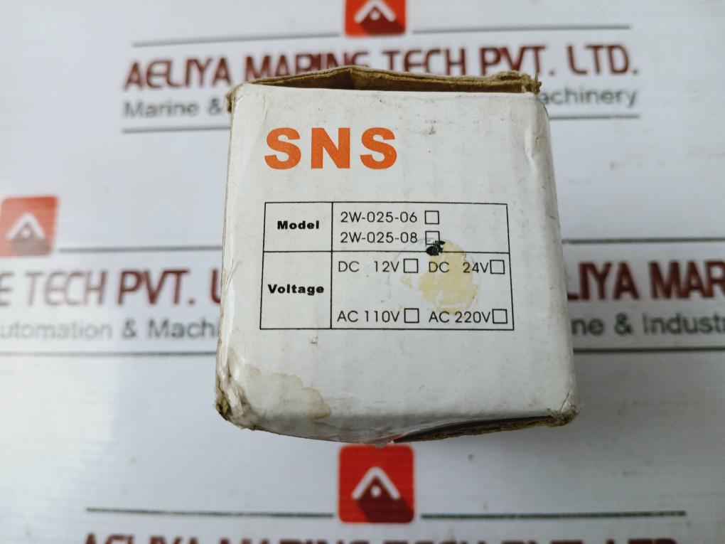 Sns Pneumatic 2W-025-08 Series Solenoid Valve Pneumatic Brass High Temperature