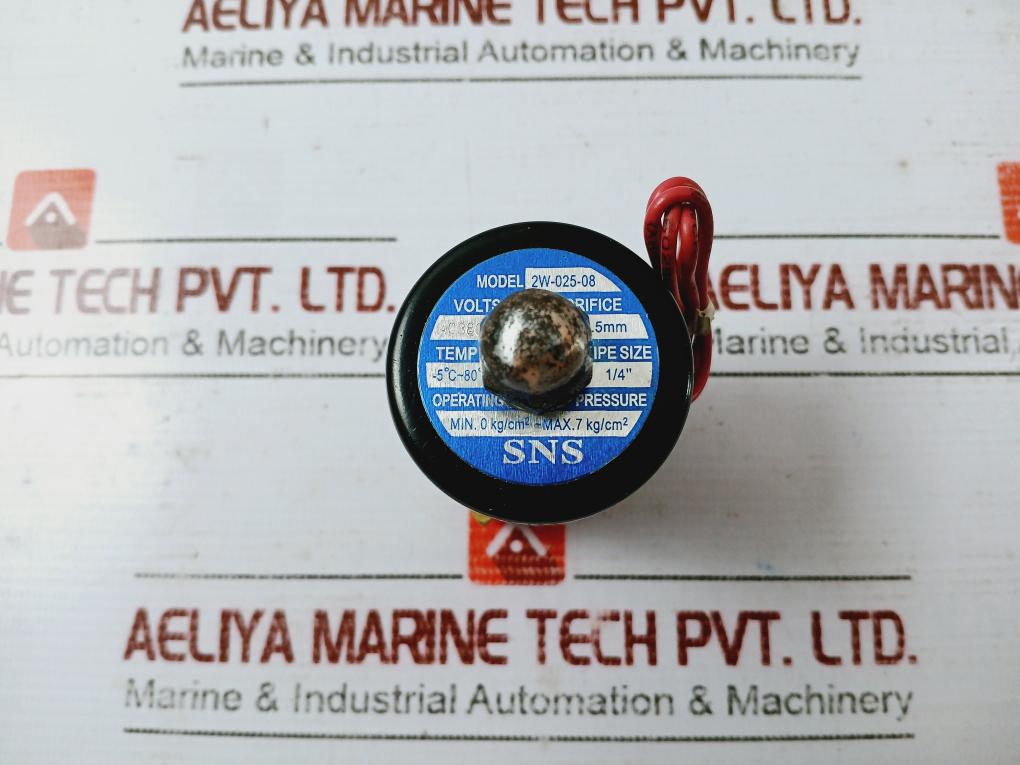 Sns Pneumatic 2W-025-08 Series Solenoid Valve Pneumatic Brass High Temperature