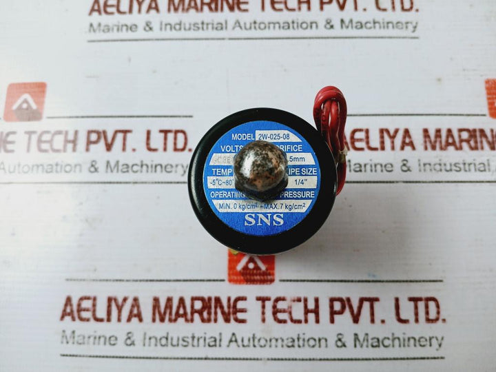 Sns Pneumatic 2W-025-08 Series Solenoid Valve Pneumatic Brass High Temperature