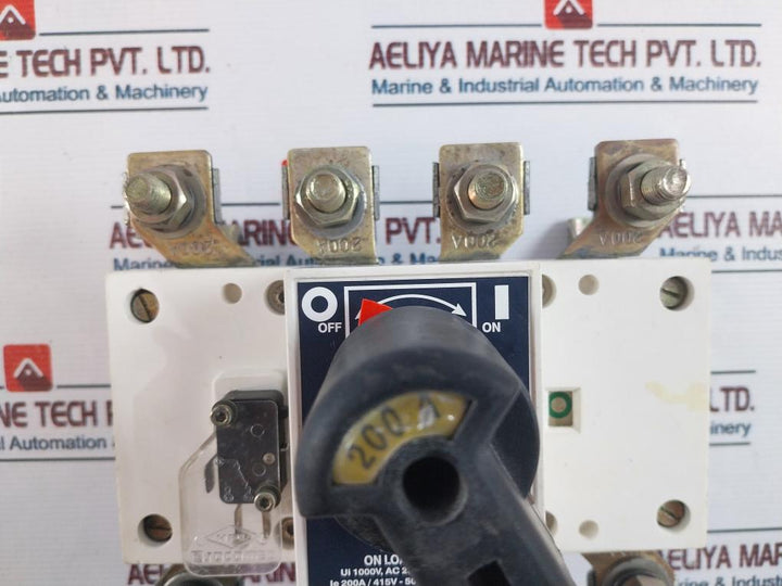 Socomec 200A-4 Pole On Load Isolator