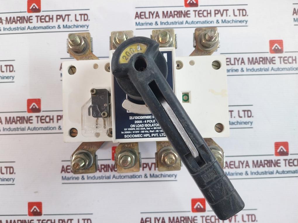 Socomec 200A-4 Pole On Load Isolator
